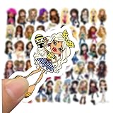 88pcs Bratz Stickers for Water Bottles Birthday Party Supplies for Bratz Birthday Decorations Party Favors, Bratz Stickers and Decals