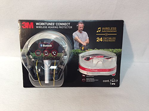 3M worktunes Connect Wireless hearing protector + Safety Eyewear
