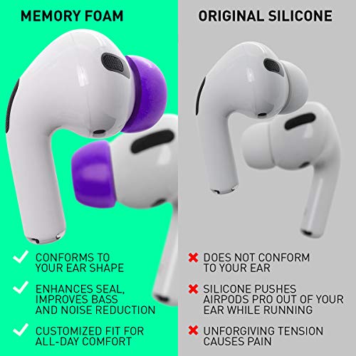 Embouts en mousse AirPods Pro 1 et 2 étui de charge compatible Eartune - 6