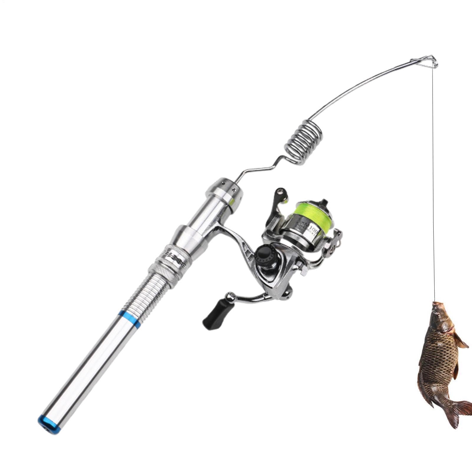Pocket Pen wędka i kołowrotek | kompletny zestaw wędkarski z jigami