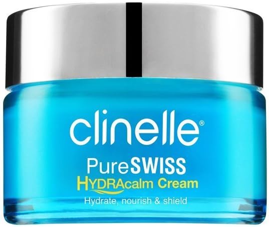 PureSWISS Hydracalm Cream 40ml - A Non-Greasy And Light Weight Cream That Provides Intense Hydration | Paraben Free, Lanolin Free, Mineral Oil Free | Suitable For All Skin Types