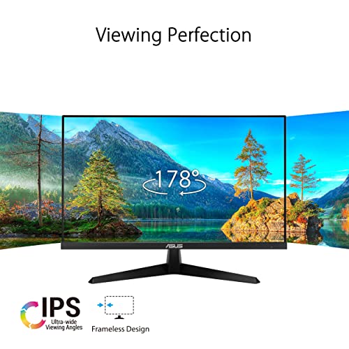Asus VY249HE Gaming Monitor 23.8" Full HD (1920 x 1080), IPS, 75Hz, 1ms MPRT, FreeSync, Eye Care+, Color Augmentation, Rest Reminder, BacGuard, Low Blue Light, Flicker Free - Monitor - Immagine 1