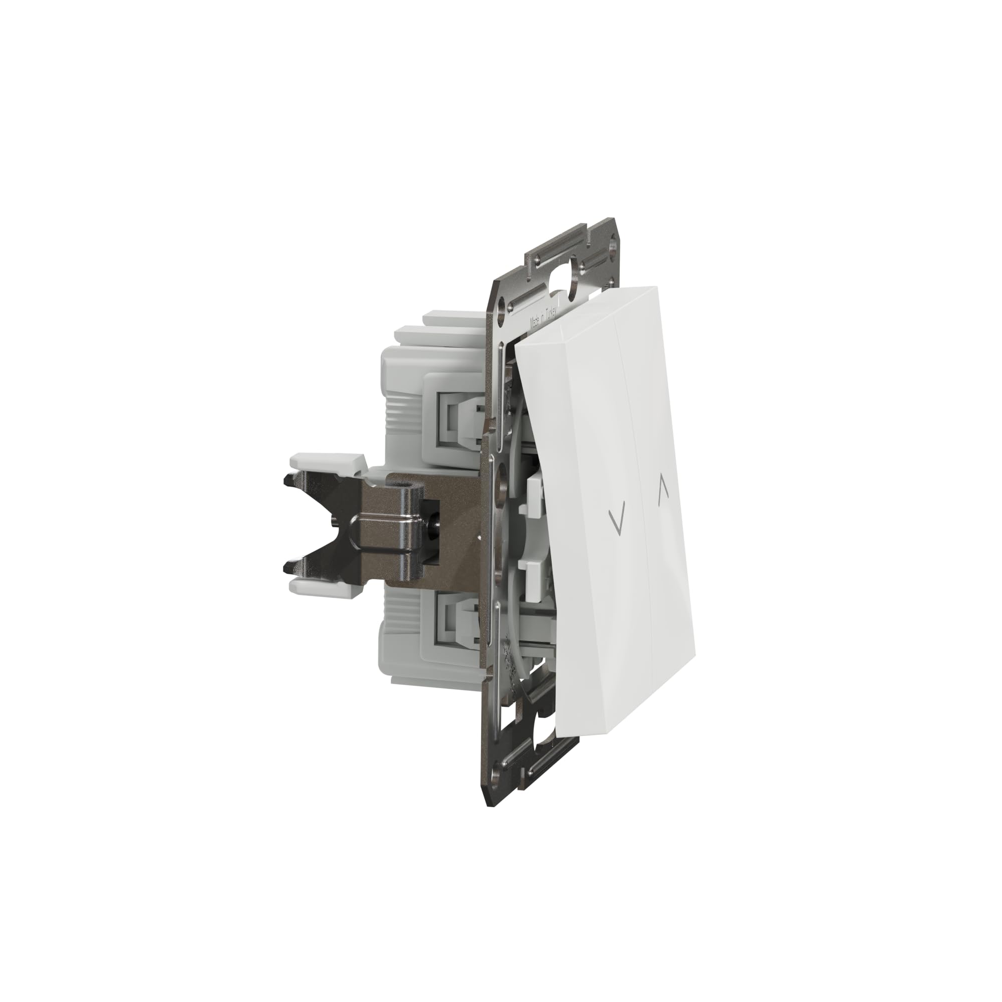 Schneider Electric Asfora EPH1370121D przycisk do rolet 10 A-250 V podtynkowy, przycisk żaluzji, zaciski wtykowe, biały