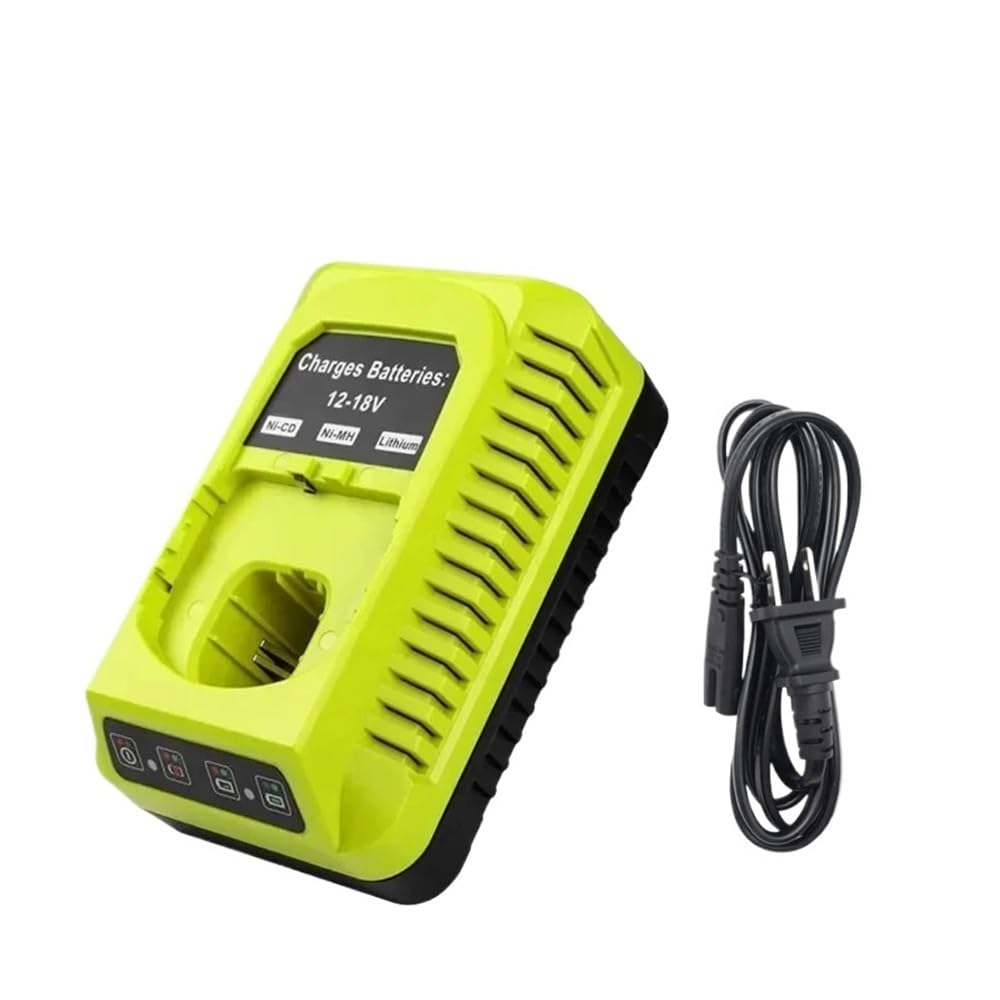 Kompatybilny z ładowarką Ryobi, ładowarką P117 12V-18V akumulator litowo-jonowy akumulator niklowy uniwersalna ładowarka(US)
