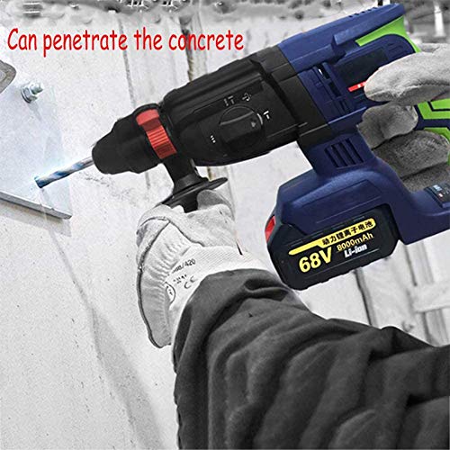 SHBH Bürstenloser wiederaufladbarer Elektrohammer Industriequalität Multifunktionale Lithium-Elektro-Schlagbohrmaschine… – Bild 3