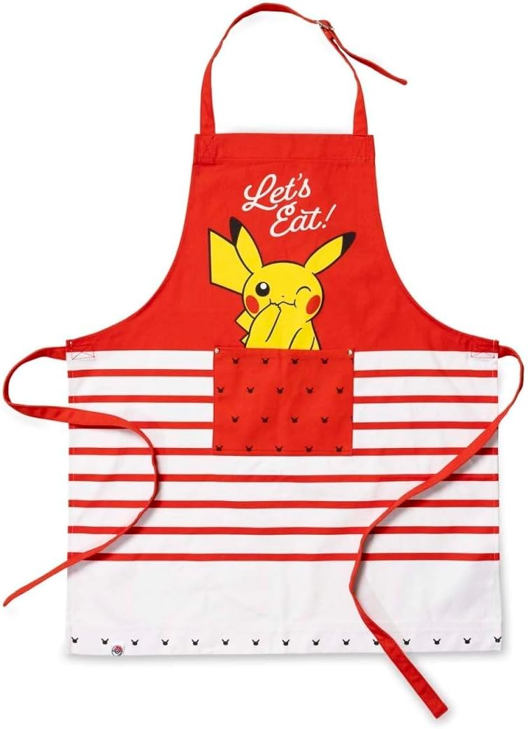 Pokemon Pokémon Center: Pikachu Everyday Fun Kitchen Apron (One Size-Adult)