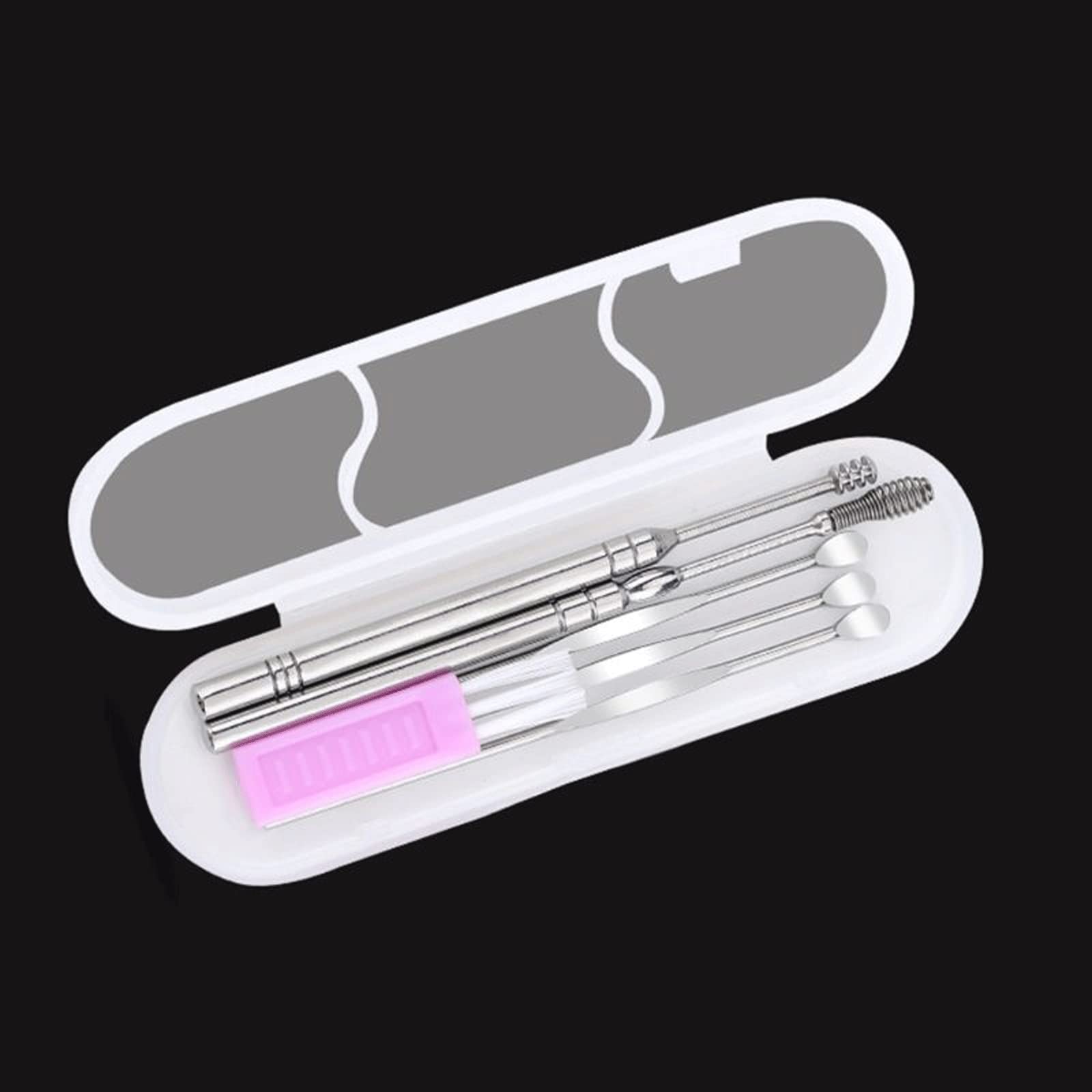 Productos de eliminación de Cerumen Kit de Herramientas de eliminación de Cera de oídos de Acero Inoxidable Cuidado de higiene Cureta de re