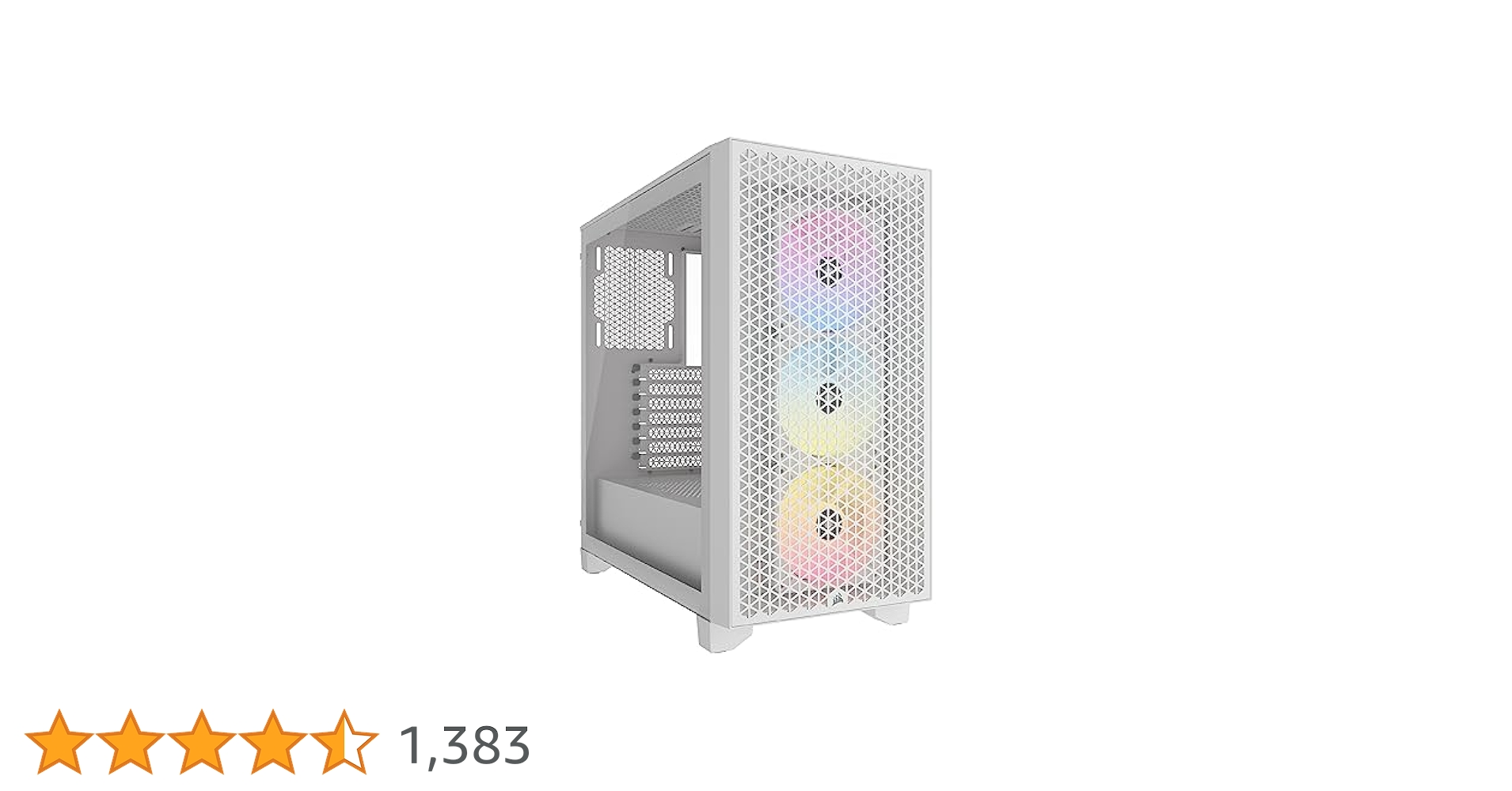 Amazon | CORSAIR 3000D RGB TG AIRFLOW White 120mm ARGBファン
