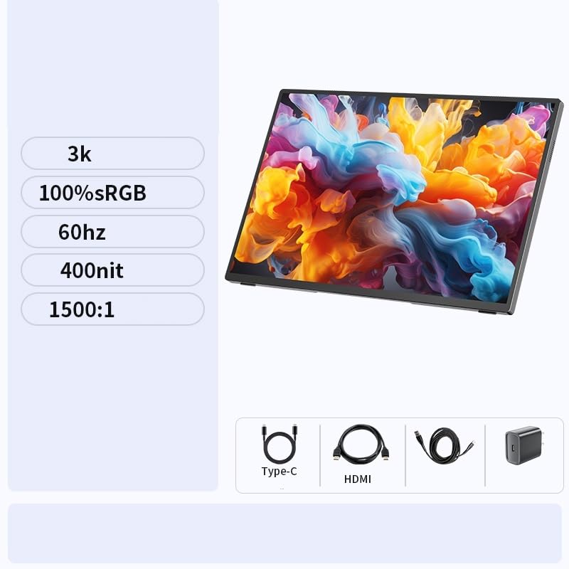 Image of Travel Screen Portable Display 16-inch 3K Ten-Point Touch Game Console Extended Sub-Screen 60 Hz Refresh Rate Gaming