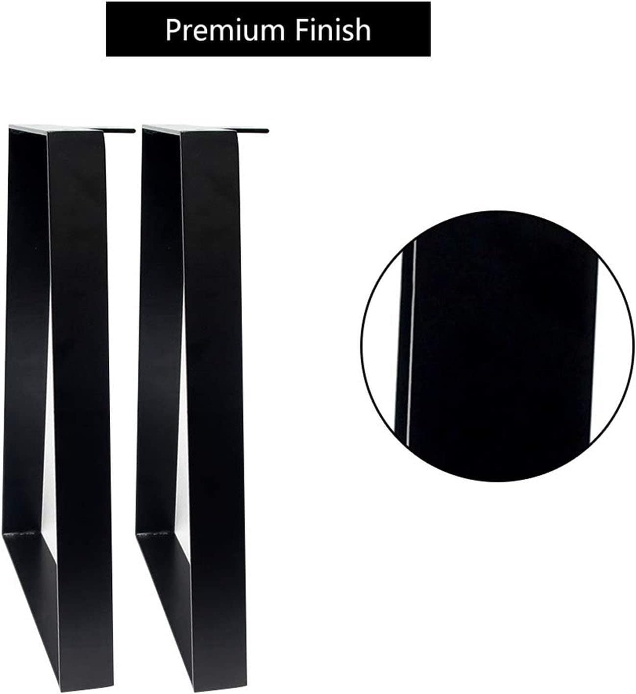 Metalowe nogi do ławek zestaw 2 sztuk, Trapezowe metalowe stołu jadalnego, Heavy Duty Metal Hairpin Nogi nóg mebli biurowych, stolika kawowego
