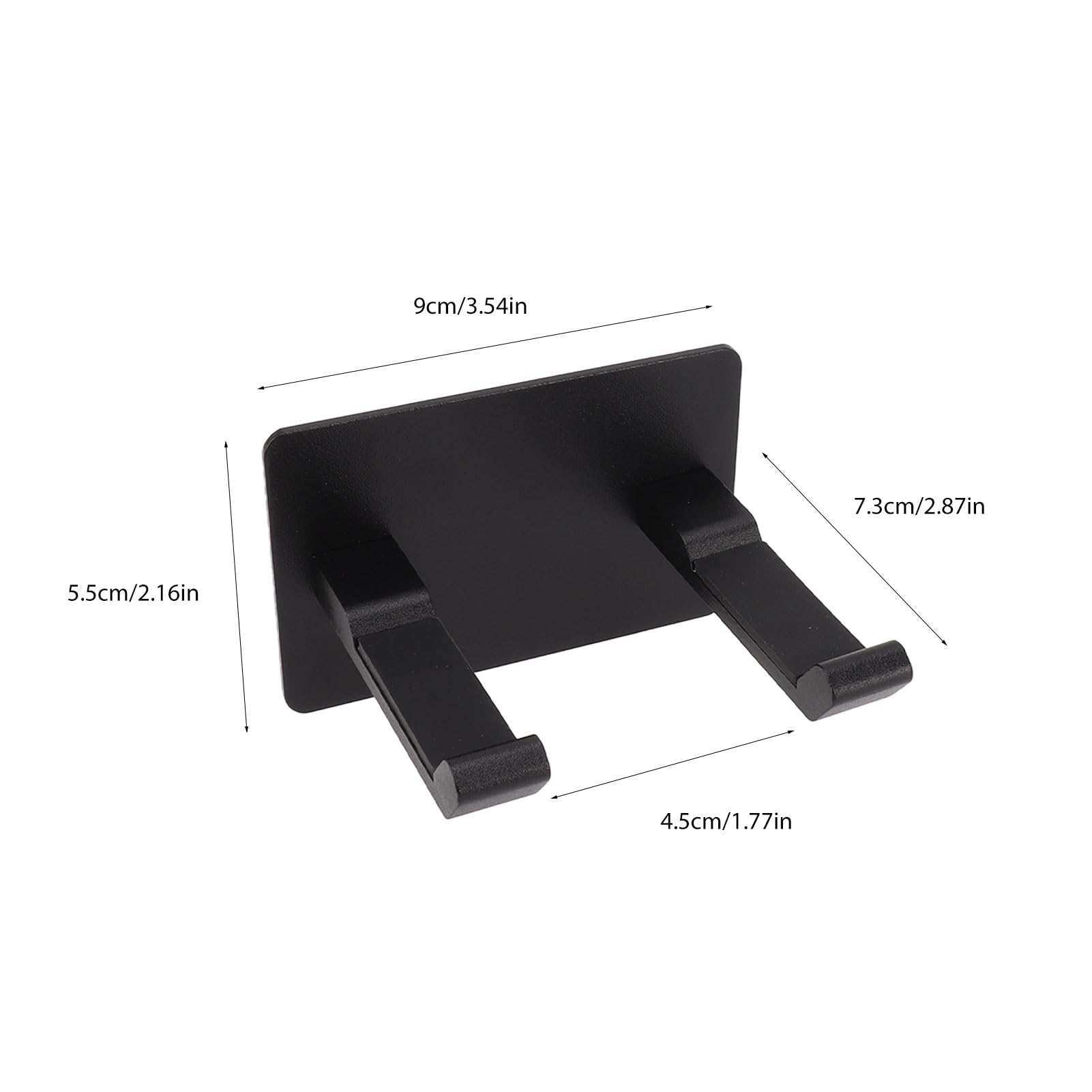 Hair Dryer Holder, Self Adhesive Wall Mounted, Stainless Steel Blow Dryer Stand and Cell Phone Holder, Space Saving Bathroom Organizer No Drilling for Bedroom Washroom Barber