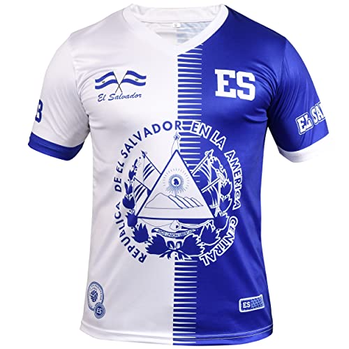 Fury El Salvador Soccer Jersey 2XL - El Salvador Shirt - El Salvador Men/Women/Unisex Short Sleeve (as1 Alpha xx_l Regular Regular)