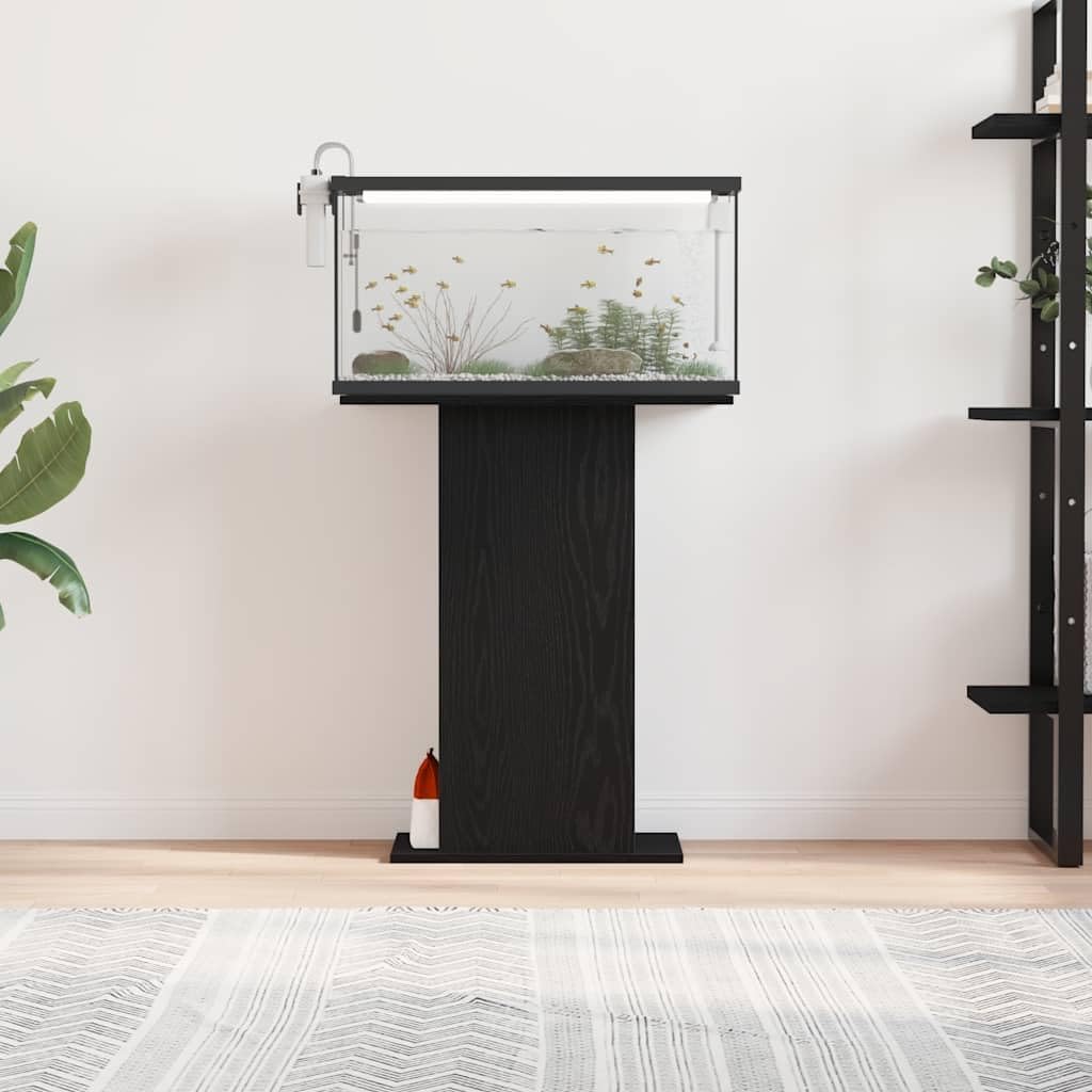 INLIFE Aquariumständer Schwarz Eichen-Optik 60,5x36x72,5 cm,Tier- & Haustierbedarf,Haustierbedarf,Aquaristik,Aquariumständer,Schwarz,11.05 KG,862157