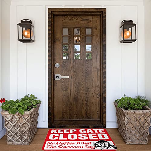 Tapis Supreme 65 x 90 cm inscription Keep Gate Closed