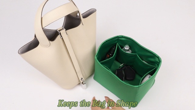 Amazon.com: Purse Organizer Insert for Picotin 18/22, Satin Bag
