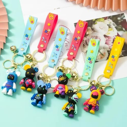Image of GEOCARTER Teddy Bear Keyring | Cute Keychain for Bags & Keys