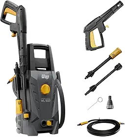 WAP Lavadora de Alta Pressão WL 1820 com Agulha Desobstruidora, 330L/h, Bic0 Ajustável, 1500psi 1400W 127V