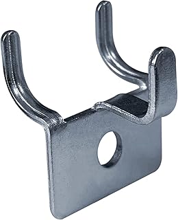 Pegboard Picture Hangers, 1/8 1/4 Pegboard Utility Notch Hook, Pegboard Picture & Jewelry Display Hooks, Pegboard Picture Frame Hanging Hooks, Slatwall Picture Hanger Hooks, Metal Prong Hook (50 Pack)