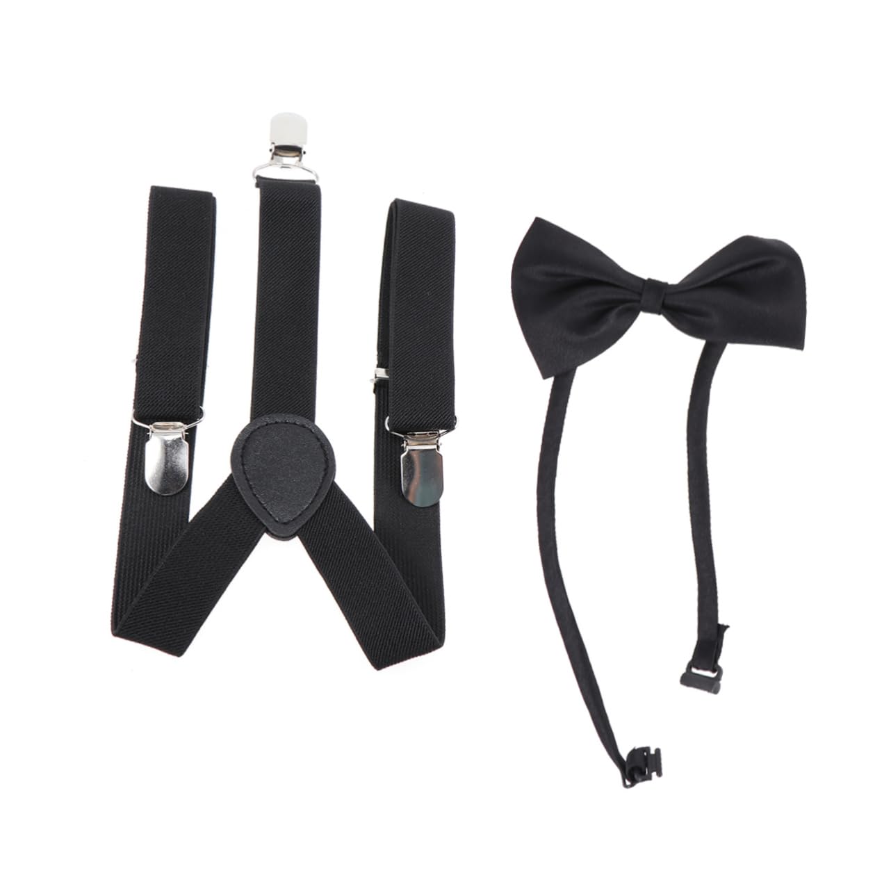 PRETYZOOM Baby Boys Boys and Girls Elastic Adjustable Suspenders Bowtie Set for Party and Girls Bow Tie Suspender Set Academy Style Party Accessory