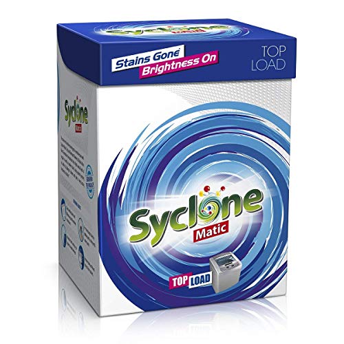 Syclone Matic Top Load Detergent Powder for Washing Machine, 2kg