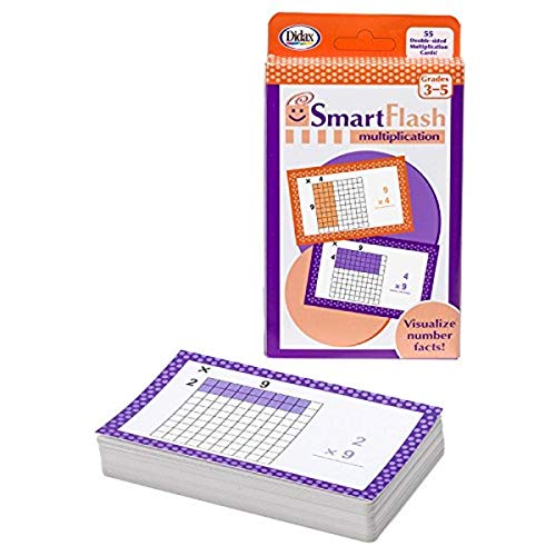 Didax Educational Resources Smart Flash Cards - Multiplication Flash Cards, 3-1/2inx5-1/2in