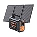 MARBERO Portable Power Station 98Wh mit 30W faltbarem Solar Panel 150W Solargenerator Outdoor Batterie mit DC Ausgängen für Wohnmobil Road Trip Abenteuer Camping Zuhause Stromausfall Notfall