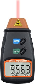 IUPPA Handheld Digital Tachometer 2.5-99999RPM Non-contact Rotation Speed Meter with Cloth Bag for Motors Fans Washing Machine Automobiles