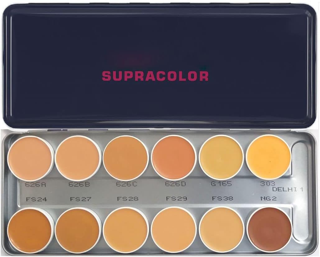 Deputy Light Supracolor Cream Foundation Palette (12 In 1) Concealer (Fair, 150 G) Matte Finish