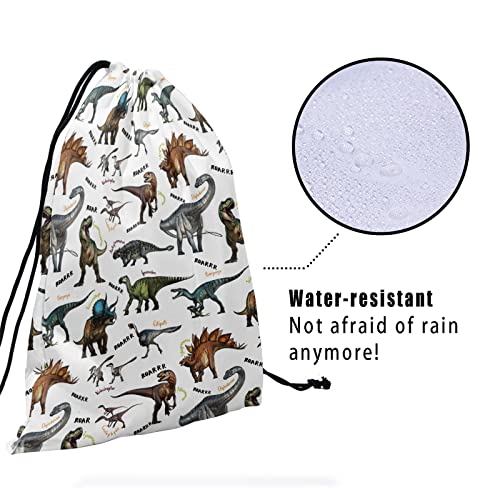 Nerxy Cool Dinosaurs Grip Bag Gymnastics - Dino Art Grip Bag for Gymnast Wild Animal Dinosaur Drawstring Bags Storage Bag Gym Pouch Bags for Personal Equipment4