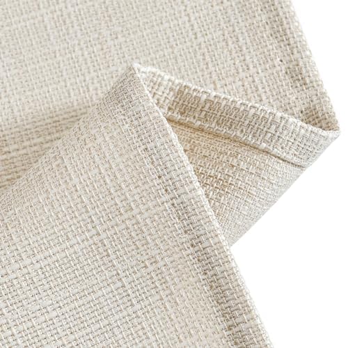 Vangao Tende per Interni Beige 90 x 76 cm 2 pezzi Moderne Tende Cucina Corta con Passanti Tenda Finestre Piccole da vetro per soggiorno Bagno Bistrot per Casa Poliestere