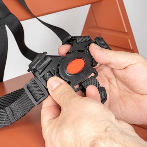 5-Punkt Gurt für Hochstuhl, 1 Set, kompatibel mit Hauck Alpha, Beta, Stokke Tripp Trapp, Roba, uvm, Schwarz, Gurtsystem mit Brustclip, verstellbarer Kinderhochstuhl Sicherheitsgurt, Hochstuhlgurt Set