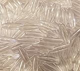 19mm x 6mm Oval Transparent Spaghetti Plastic Acrylic Craft Beads, 500 Pcs (Crystal Clear)