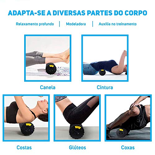 Rolo Liberação Miofascial Massageador Eletrônico