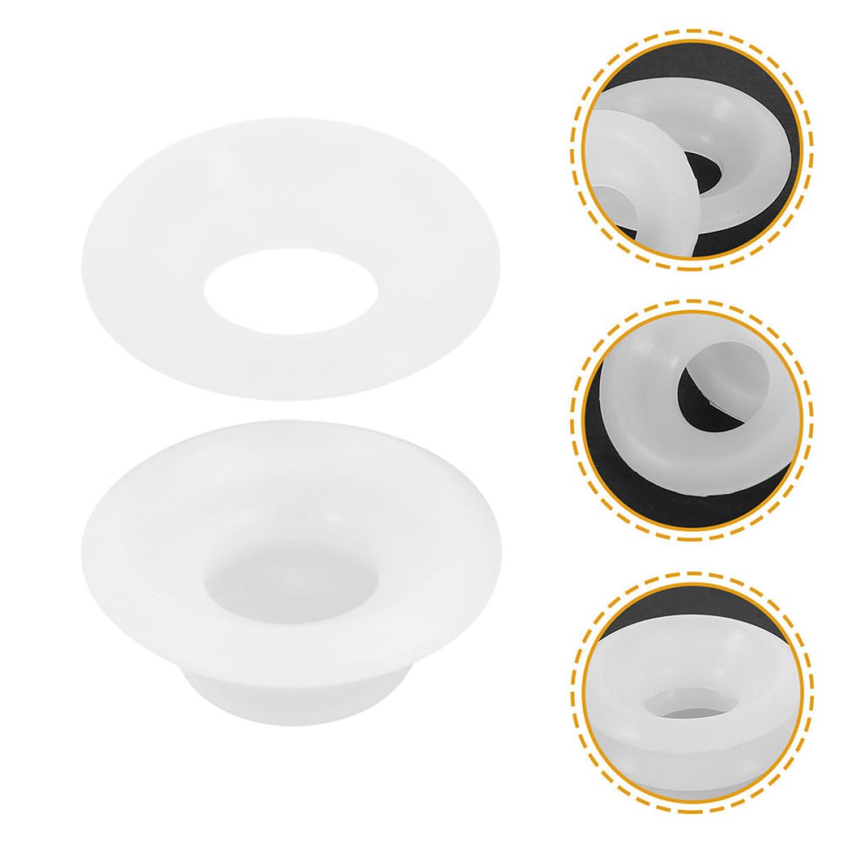 Toyvian Juntas de Silicona de Color Blanco para Sellar Botellas de Cerveza, 12 Piezas, Fácil de Usar y Sellado Hermético para Tapas Abatibles