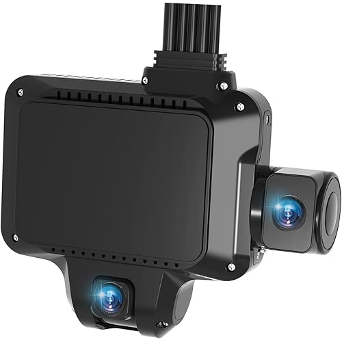 LNCOON 4G Dual Dash Cam ADAS, Expandable Multi Channel Live Video Car Dual Dash Camera, 135° Wide Angle 1080P Dashcam with GPS, 24H Loop Recording, Night Vision, G Sensor, Geo Fence, SOS Key - JC450P