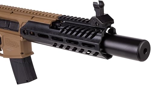 Miniatura 4 de SIG SAUER MCX Rattler Canebrake .177 Caliber Semi-Auto Pellet Air Rifle  Airgun with Flip-Up Sights and 30-Round Magazine for Shooting Training &