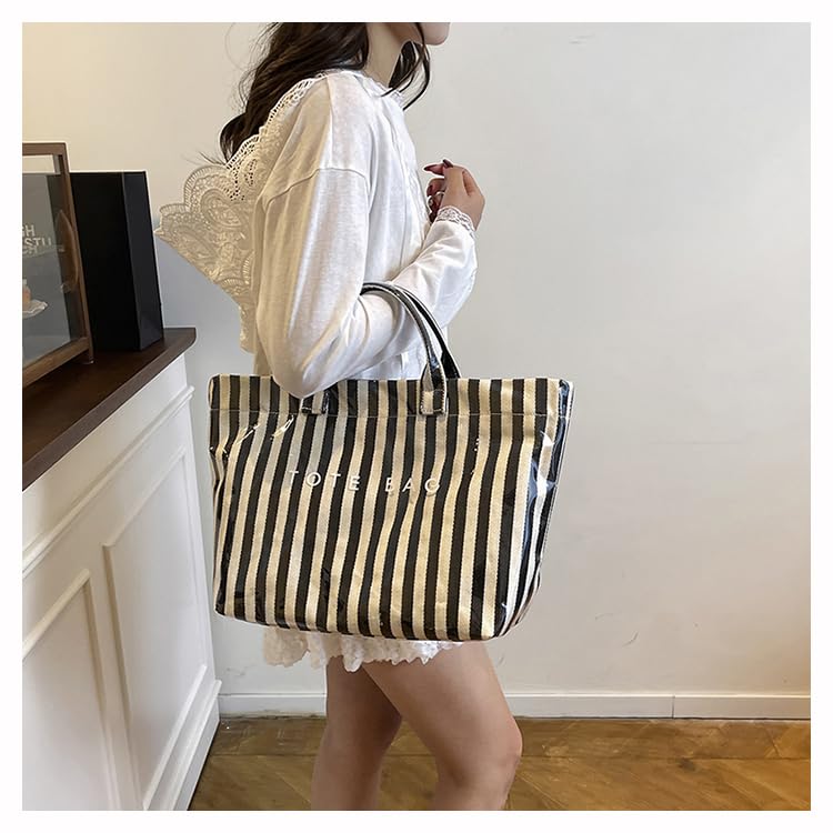 Image of Lushandy PVC Tote Bag for Women Jelly Beach Bag Top Handle Hobo Handbag | Water-Resistant, Wipe Clean, Lightweight