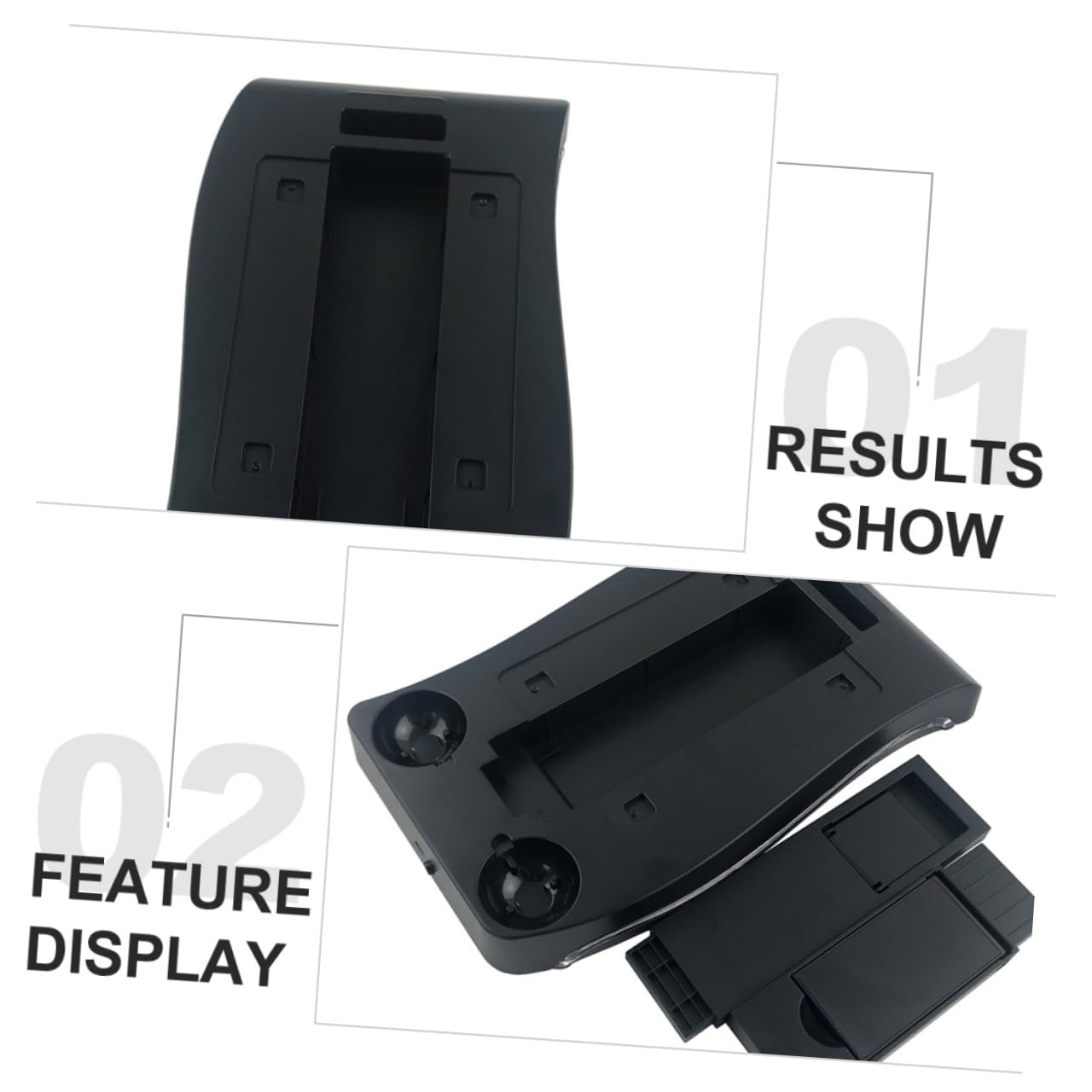 COLLBATH Supporto di Ricarica per Controller Vr, Base Multifunzione in Abs Nero per Console Vr, Salvaspazio e Display da Gaming