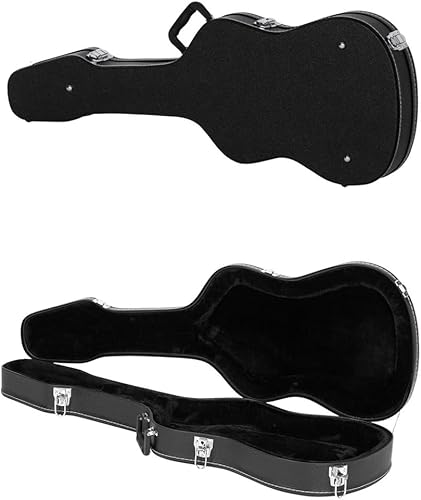 Ktaxon Funda rígida de madera para guitarra eléctrica, funda protectora de madera para guitarra eléctrica estilo KSTKTLKMF de 39 pulgadas con