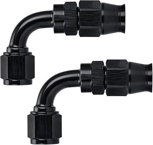 Miniatura 8 de PTNHZ 2 unids 8AN 45 grados PTFE E85 manguera extremo solo para PTFE nylon acero inoxidable trenzado aceite línea combustible adaptador de manguera