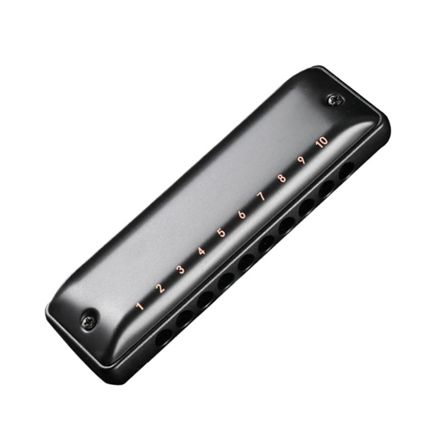 Bunte Mundharmonika Mit 10 Löchern Und Harzgehäuse Geeignet Für Erwachsene Oder Anfänger Mundharmonika In C(10 Aluminum bk)
