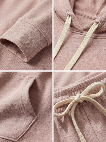 Showitty Women's 2 Piece Lounge Set Hoodie Wide Leg Pants Airport Travel - image 7
