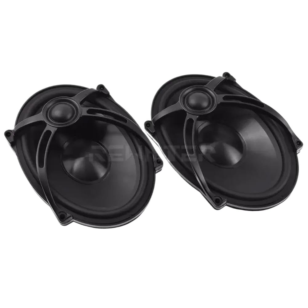 Haut-parleurs de Couvercle de Sacoche de Moto 5 Pouces par 7 Pouces compatibles avec Touring Road King Electra Street CVO FLHT FLTR FLHR 1994 à 2022
