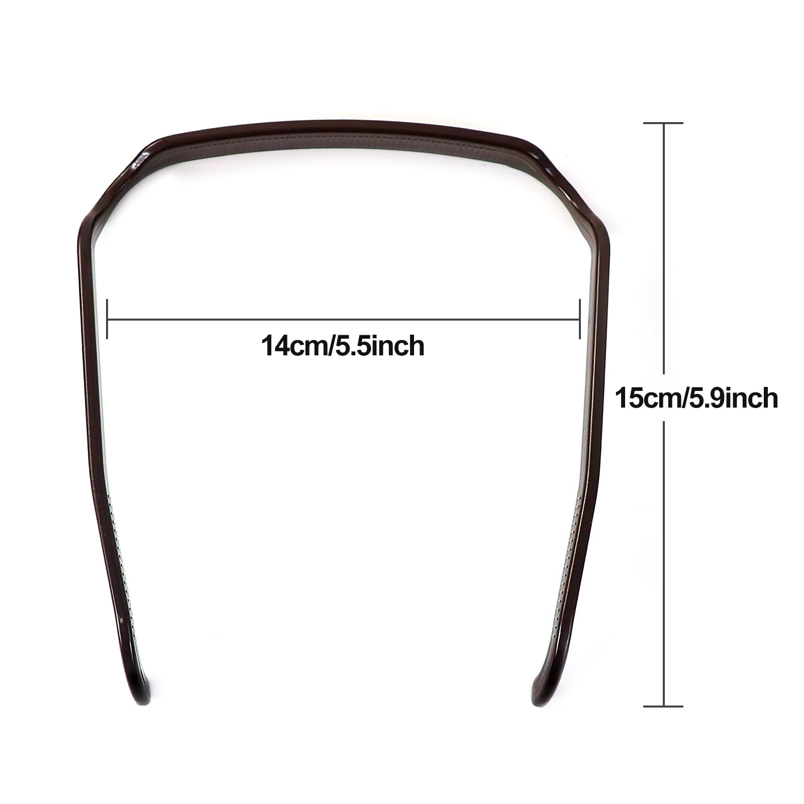 Qufiiry Curly Hair Headbands, 2 Pcs Sunglasses Headband, Brown Square Headband, Unisex Hairstyle Fixing Tool for Curly Thick Hair - Image 2