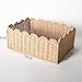 Scalloped Basket, Wicker Storage Baskets, Hand Woven Baskets for Shelves,Natural Baskets for Organizing (M-14