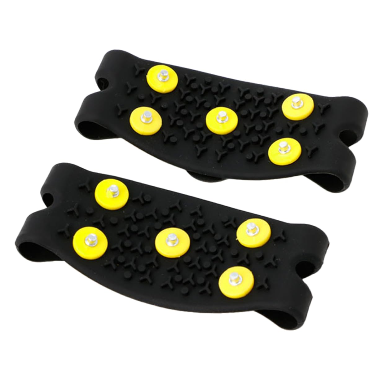 Veemoon 2sets Outdoor - Ice Grippers of Shoe for Hiking Climbing Walking Lightweight Traction Cleats for Ice Conditions