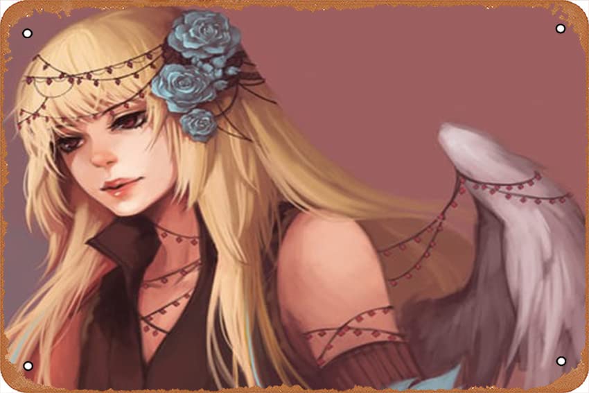 Beauty Earth Miko Princess Anime Posters, Retro Metal Signs, Vintage Iron Tin Signs, Decorative Plaques Prints Wall Art, 8X12 Inch (20X30 CM), DVHJABDNM-02302