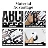 8 Sheets 5 Inch Black Letters Stickers, 78 Pieces Large Vinyl Alphabet Punctuation Sticker for Mailbox, House, Trucks, Self Adhesive & Waterproof #3