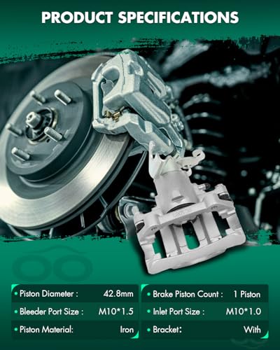 Image of SCITOO 18B4927 Rear Right Disc Brake Caliper w /Bracket For Ford For Mustang 2005-2014,Single Piston