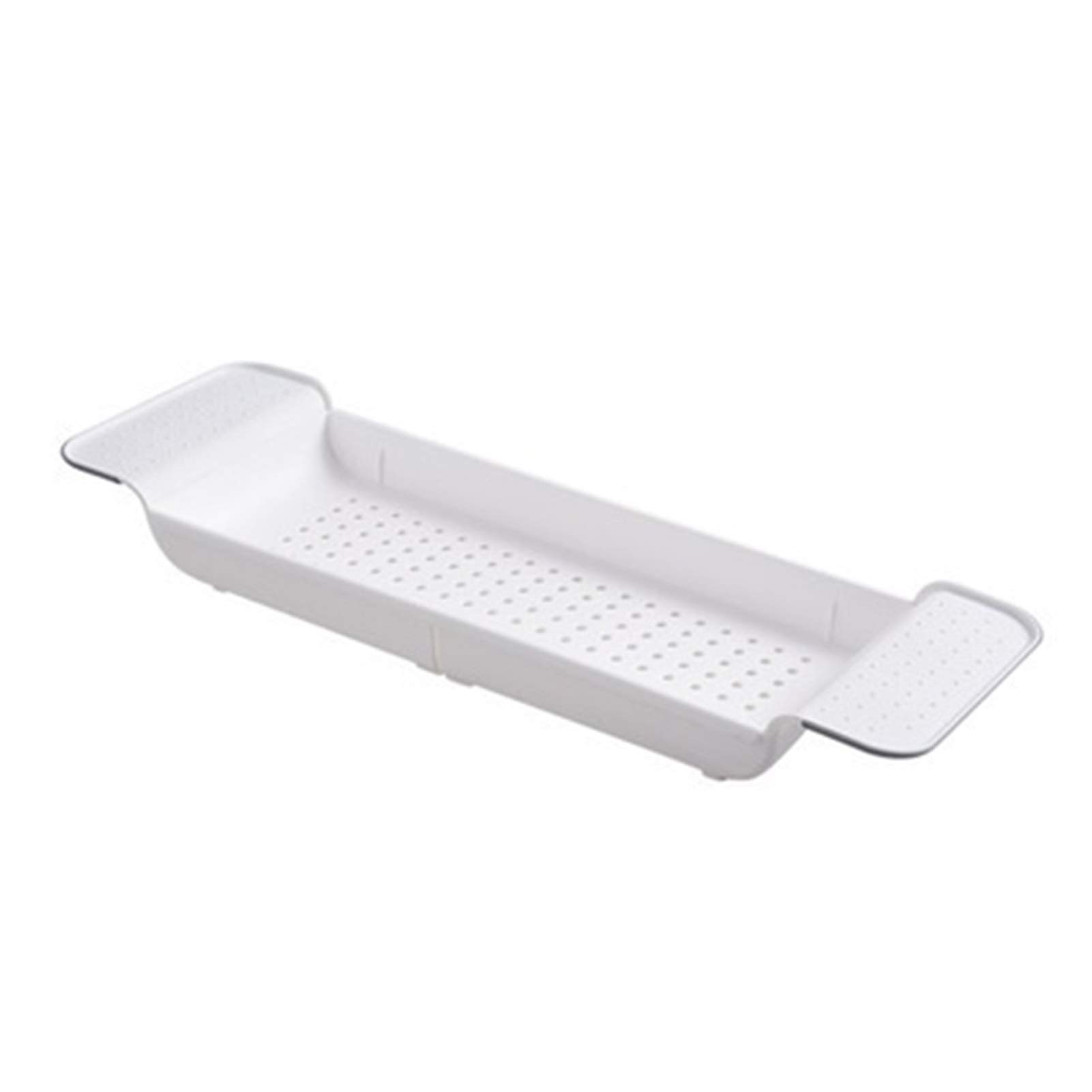 Estante de Almacenamiento para bañera Bandeja de baño Bañera de Ducha Herramientas de baño Maquillaje Organizador de Toallas Fregadero de Cocina de plástico Soporte de desagüe (Color : Dark Gray) (Bl